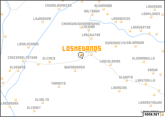 map of Los Médanos