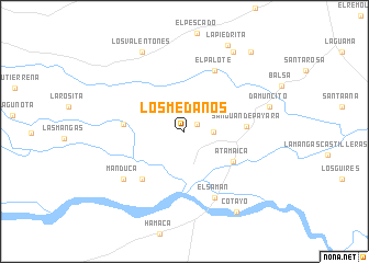 map of Los Médanos