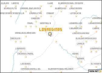 map of Los Medinas