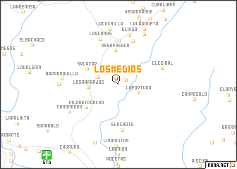 map of Los Medios