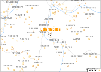 map of Los Medios