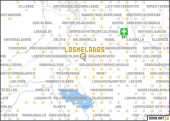 map of Los Melados