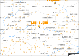 map of Los Melgar