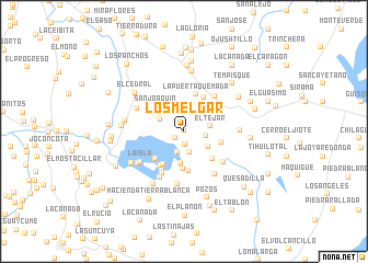 map of Los Melgar