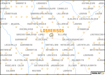 map of Los Memisos