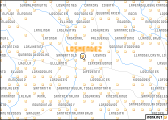 map of Los Méndez
