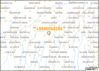 map of Los Mendozas