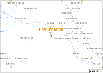 map of Los Mendoza