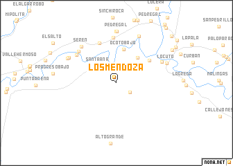 map of Los Mendoza