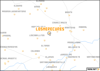 map of Los Merecures