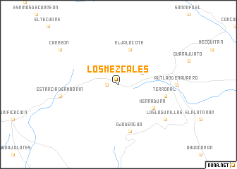 map of Los Mezcales