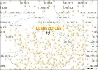 map of Los Mezcales