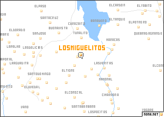 map of Los Miguelitos