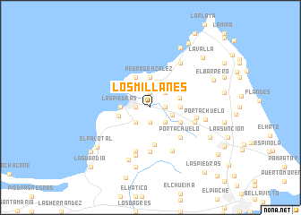 map of Los Millanes