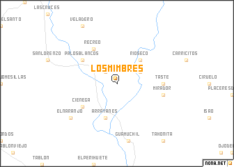 map of Los Mimbres