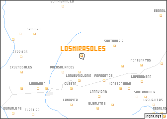 map of Los Mirasoles