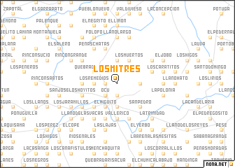 map of Los Mitres