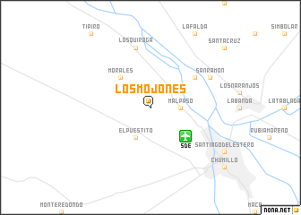 map of Los Mojones