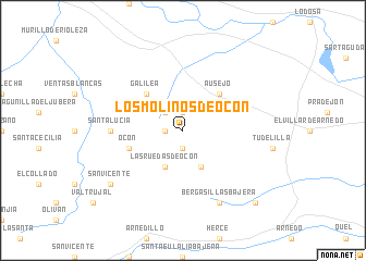 map of Los Molinos de Ocón