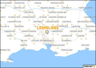 map of Los Molinos