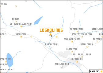 map of Los Molinos