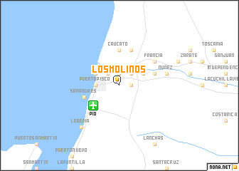 map of Los Molinos