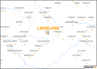 map of Los Molinos