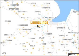 map of Los Molinos