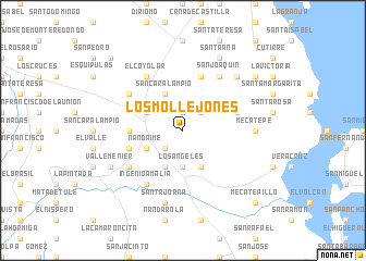 map of Los Mollejones