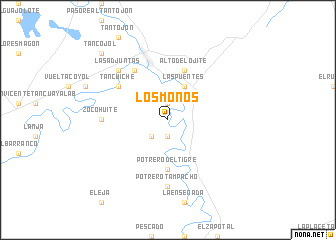 map of Los Monos