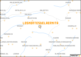 map of Los Montes de la Ermita