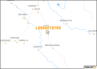 map of Los Montoyas