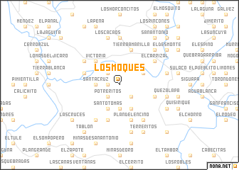 map of Los Moques