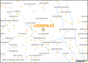 map of Los Morales