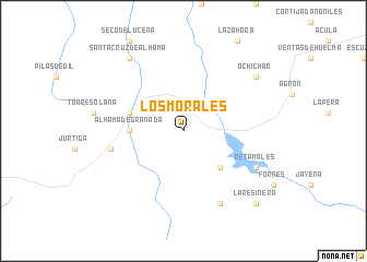 map of Los Morales