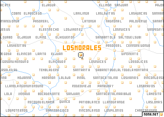 map of Los Morales