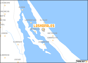 map of Los Morales