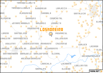 map of Los Moreira