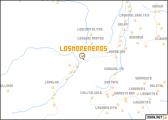 map of Los Moreneros