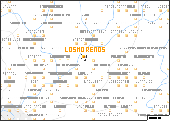 map of Los Morenos