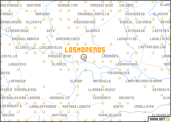 map of Los Morenos