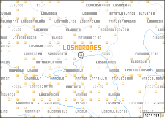 map of Los Morones