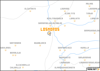 map of Los Moros