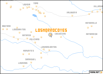 map of Los Morrocoyes