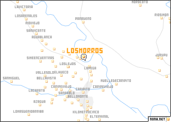 map of Los Morros