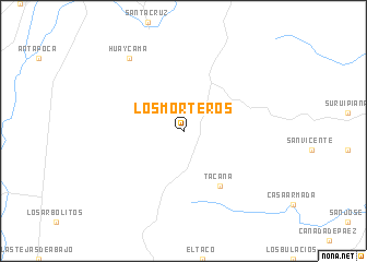 map of Los Morteros