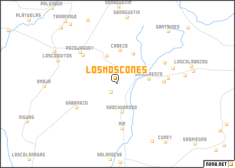 map of Los Moscones