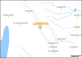 map of Los Moyes