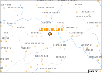 map of Los Muelles