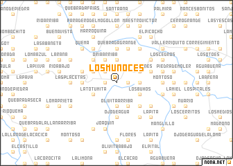 map of Los Muñoces